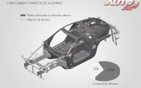 El chasis del Lexus LFA es un monocasco realizado en plástico reforzado con fibra de carbono (CFRP). Los subchasis delantero y trasero están realizados en aluminio.