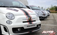 Los Abarth 500 del Rally Center tienen 135 CV y cuentan con cubrecárter, barras antivuelco y cinturones de seguridad de arnés.