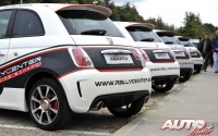 Los Abarth 500 del Rally Center tienen 135 CV y cuentan con cubrecárter, barras antivuelco y cinturones de seguridad de arnés.