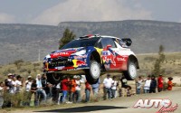 Sebastian Loeb con Citroën DS3 WRC durante el Rallye de Méjico de 2012.