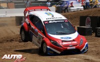 Kenny Brack con Ford Fiesta RS Proto durante una carrera de la prueba "X-Games" 2009.