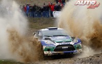 Petter Solberg con Ford Fiesta RS WRC en el Rally de Portugal de 2012, puntuable para el Mundial de Rallyes WRC.