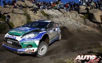 Peter Solberg con Ford Fiesta RS WRC en el Rally de Argentina 2012, puntuable para el Campeonato del Mundo de Rallyes WRC.