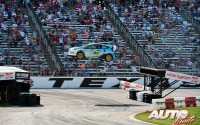 Marcus Grönholm con Ford Fiesta RS WRC Proto durante una prueba del Global Rallycross Championship norteamericano, disputada en el Texas Motorsport Speeway en 2012.