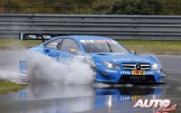 Roberto Merhi con el Mercedes AMG C Coupe DTM durante una prueba del Campeonato Alemán de Turismos DTM 2012 disputada en el circuito de Zandvoort (Holanda).