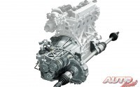 El motor del Mazda3 MPS está asociado a una caja manual de seis velocidades.