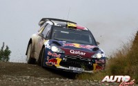 Thierry Neuville con el Citroën DS3 WRC durante el Rally de Gales de 2012, puntuable para el Campeonato del Mundo de Rallyes WRC.