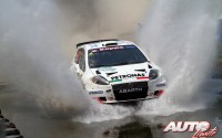 Luca Rosseti, con Abarth Grande Punto S2000 en el Rally Costa Esmeralda de 2011, puntuable para el Campeonato de Europa de Rallyes "IRC".