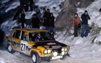 Antonio Zanini en el Rallye de Montecarlo de 1976