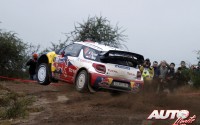 Sébastien Loeb con Citroën DS3 WRC en el Rally de Argentina de 2012, puntuable para el Campeonato del Mundo de Rallyes WRC.