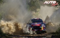 Sébastien Loeb con Citroën DS3 WRC en el Rally de Australia de 2011, puntuable para el Campeonato del Mundo de Rallyes WRC.