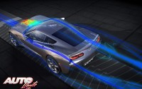 Detalle aerodinámico del Chevrolet Corvette C7.