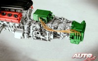 El motor eléctrico de LaFerrari está situado por detrás de la caja de cambios y desarrolla 163 CV de potencia.