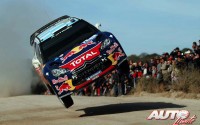 Sébastien Ogier con el Citroën DS3 WRC en el Rally de Argentina 2011, puntuable para el Campeonato del Mundo de Rallyes WRC.