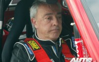 Antonio Boto copilotando a Joaquín Domenech con su Seat Panda 40 en el Rally Sanremo Histórico de 2013.
