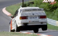 Altfrid Heger con el BMW M3 DTM durante la carrera disputada en el circuito de Nürburgring puntuable para el Campeonato Alemán de Turismos DTM de 1991.