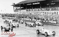 Salida del Gran Premio de Alemania de 1935 en el circuito de Nürburgring.