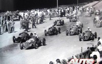 Salida del Gran Premio de Suiza de 1948. Achille Varzi se había matado el día anterior durante la sesión de entrenamientos.