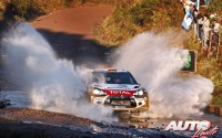 Dani Sordo con el Citroën DS3 WRC en el Rally de Argentina 2013, puntuable para el Campeonato del Mundo de Rallyes WRC.