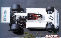 James Hunt con el March 731 del equipo Hesketh Racing en el GP de Mónaco de 1973, en su debut en el Campeonato del Mundo de Fórmula 1.