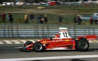 Niki Lauda con el Ferrari 312 T en el circuito de Watkins Glen, durante el GP de Estados Unidos de 1975.