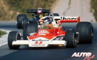 James Hunt obtuvo la victoria con su McLaren-Ford M23 en el GP de Canadá de 1976, disputado en el circuito de Mosport.