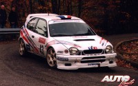 Sébastien Loeb y Daniel Elena debutaron en la máxima categoría WRC en el Rally de Córcega de 2000, a bordo de un Toyota Corolla WRC.