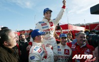 Sébastien Loeb obtuvo la victoria en el Rally de Montecarlo de 2003, por delante de sus compañeros del equipo Citroën Racing, Colin McRae y Carlos Sainz.