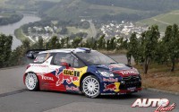 Sébastien Loeb con el Citroën DS3 WRC en el Rally de Alemania de 2012.