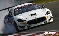 Pierre Marie De Leener con el Maserati Gran Turismo MC Trofeo en la carrera disputada en Shanghai, puntuable para el Trofeo Maserati World Series 2013.