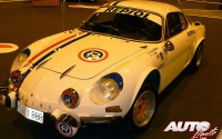 Renault Alpine A110 1.600 pilotado por Carlos de Miguel en la actualidad. Motor 1.600 atmosférico / 138 CV a 6.000 rpm / 620 kg de peso.