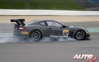 Roberto Silva al volante del Maserati GranTurismo MC Trofeo durante la carrera disputada en el circuito de Nürburgring (Alemania), puntuable para el Trofeo Maserati GranTurismo MC World Series 2013.