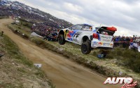 Sébastien Ogier con el Volkswagen Polo R WRC en el Rallysprint de Fafe 2014 (Portugal).