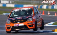 Carsten Seifert al volante del Ford Fiesta ST 1.600, durante una prueba de la Copa Europea de Turismos ETCC 2010.