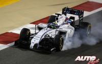 Felipe Massa con el Williams-Mercedes FW36 durante el Gran Premio de Bahréin 2014, puntuable para el Campeonato del Mundo de Fórmula 1.