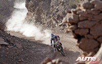 Marc Coma (KTM) en la 3ª etapa del Rally Dakar 2015, disputada entre las localidades argentinas de San Juan y Chilecito.