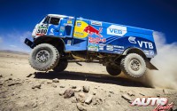 Andrey Karginov (Kamaz) en la 5ª etapa del Rally Dakar 2015, disputada entre las localidades chilenas de Copiapó y Antofagasta.