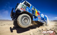 Dmitry Sotnikov (Kamaz) en la 5ª etapa del Rally Dakar 2015, disputada entre las localidades chilenas de Copiapó y Antofagasta.