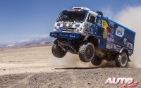 Eduard Nikolaev (Kamaz) en la 5ª etapa del Rally Dakar 2015, disputada entre las localidades chilenas de Copiapó y Antofagasta.