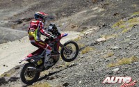 Joan Barreda (Honda) en la 4ª etapa del Rally Dakar 2015, disputada entre Chilecito (Argentina) y Copiapó (Chile).