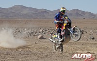 Jordi Viladoms (KTM) en la 5ª etapa del Rally Dakar 2015, disputada entre las localidades chilenas de Copiapó y Antofagasta.