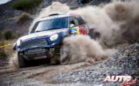 Nasser Al-Attiyah con el MINI ALL4 Racing en la 3ª etapa del Rally Dakar 2015, disputada entre las localidades argentinas de San Juan a Chilecito.
