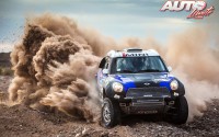 Krzysztof Holowczyc con el MINI ALL4 Racing en la 3ª etapa del Rally Dakar 2015, disputada entre las localidades argentinas de San Juan a Chilecito.
