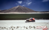 Cyril Despres con el Peugeot 2008 DKR en la 4ª etapa del Rally Dakar 2015, disputada entre Chilecito (Argentina) y Copiapó (Chile).