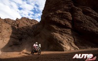 Jakub Przygonski (KTM) en la 11ª etapa del Rally Dakar 2015, disputada entre las localidades argentinas de Salta y Termas de Río Hondo.