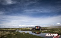 Nasser Al-Attiyah con el MINI ALL4 Racing en la 7ª etapa del Rally Dakar 2015, disputada entre Iquique (Chile) y Uyuni (Bolivia).
