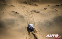 Nasser Al-Attiyah con el MINI ALL4 Racing en la 9ª etapa del Rally Dakar 2015, disputada entre las localidades chilenas de Iquique y Calama.