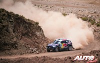 Nasser Al-Attiyah con el MINI ALL4 Racing en la 10ª etapa del Rally Dakar 2015, disputada entre Calama (Chile) y Salta (Argentina).