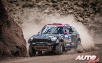 Nani Roma con el MINI ALL4 Racing en la 10ª etapa del Rally Dakar 2015, disputada entre Calama (Chile) y Salta (Argentina).