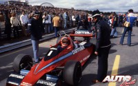 Niki Lauda al volante del Brabham-Alfa Romeo BT46 durante el GP de Canadá de 1978, disputado en el circuito de la Isla de Notre Dame (Montreal).